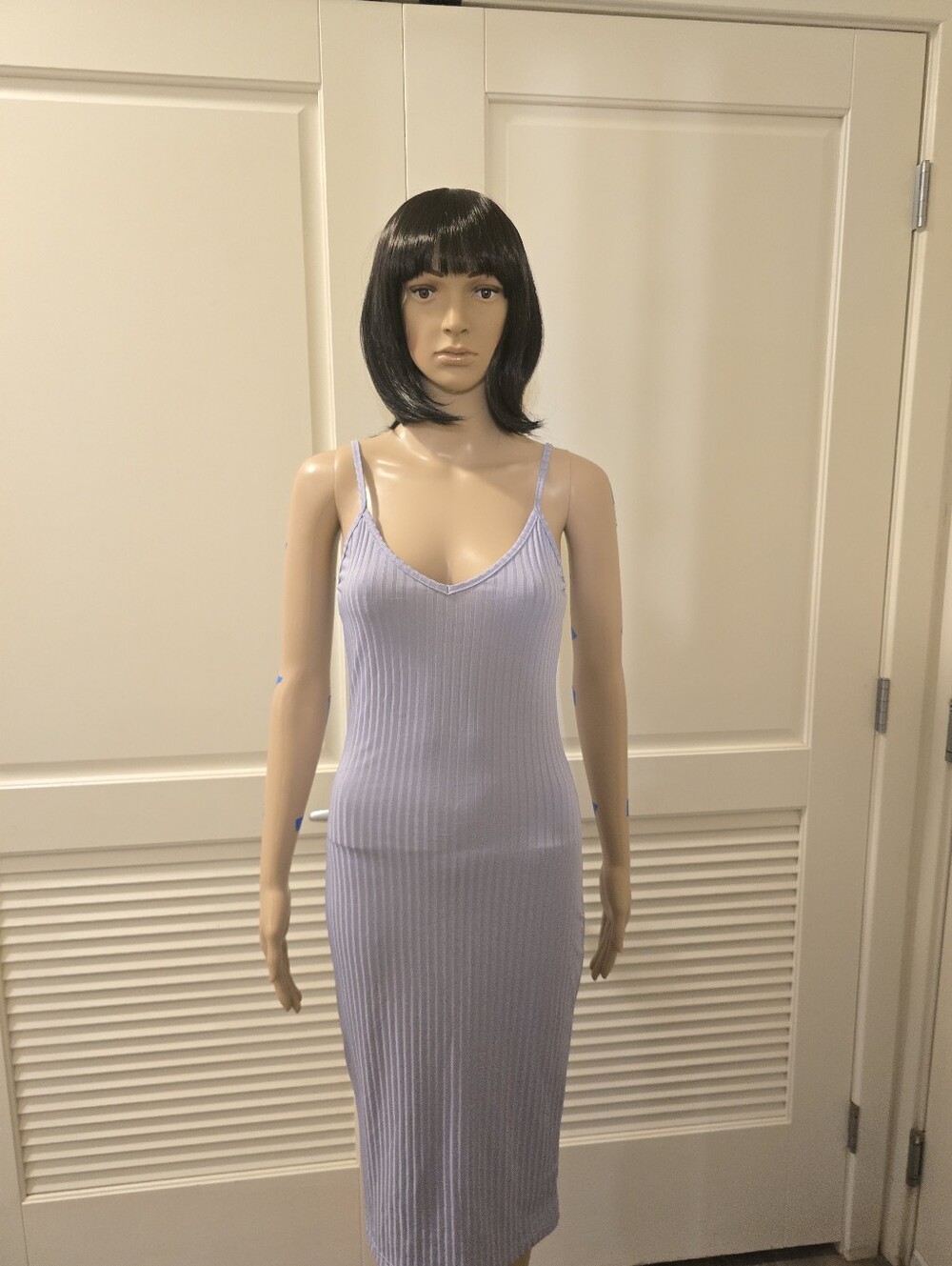 V-Neck Slip Dress in Light Lavender💜